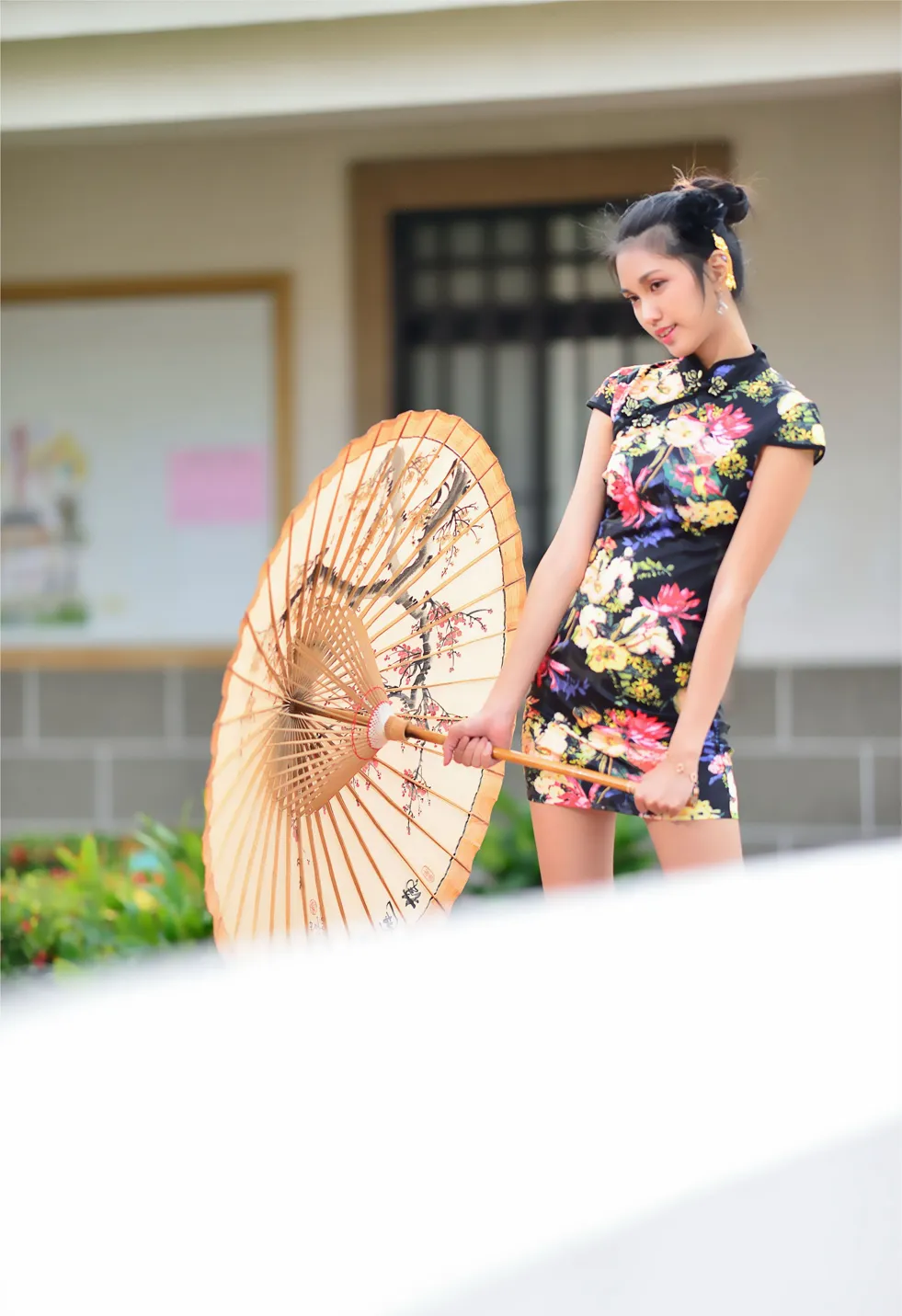 [爱美足] NO.191 陈濛欣 短旗袍高跟美腿 街拍#[100P]-1