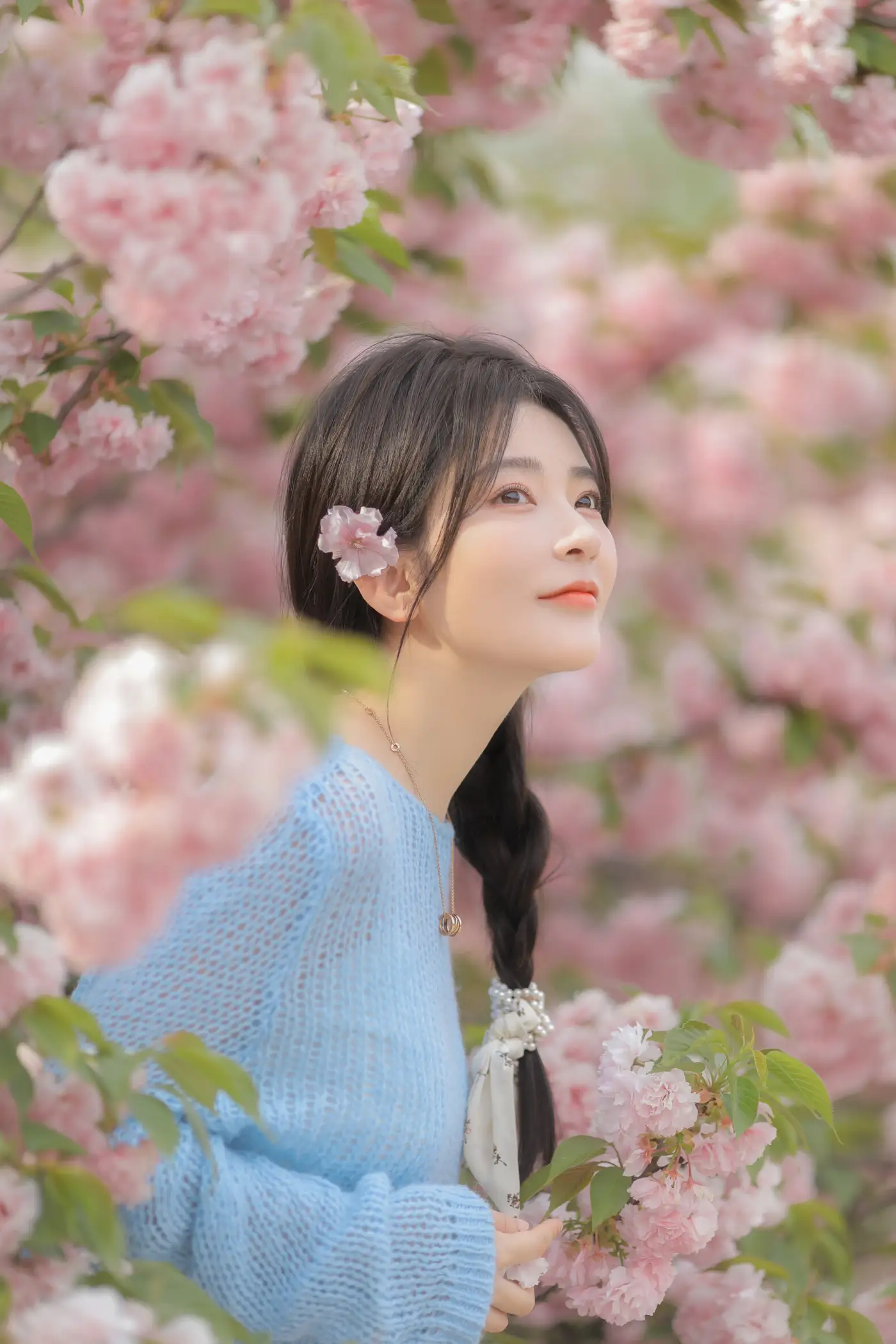 [艺图语] 2022.06.22 Vol.1252 – 粉蓝晚樱 杨伊墨#[29P]-5