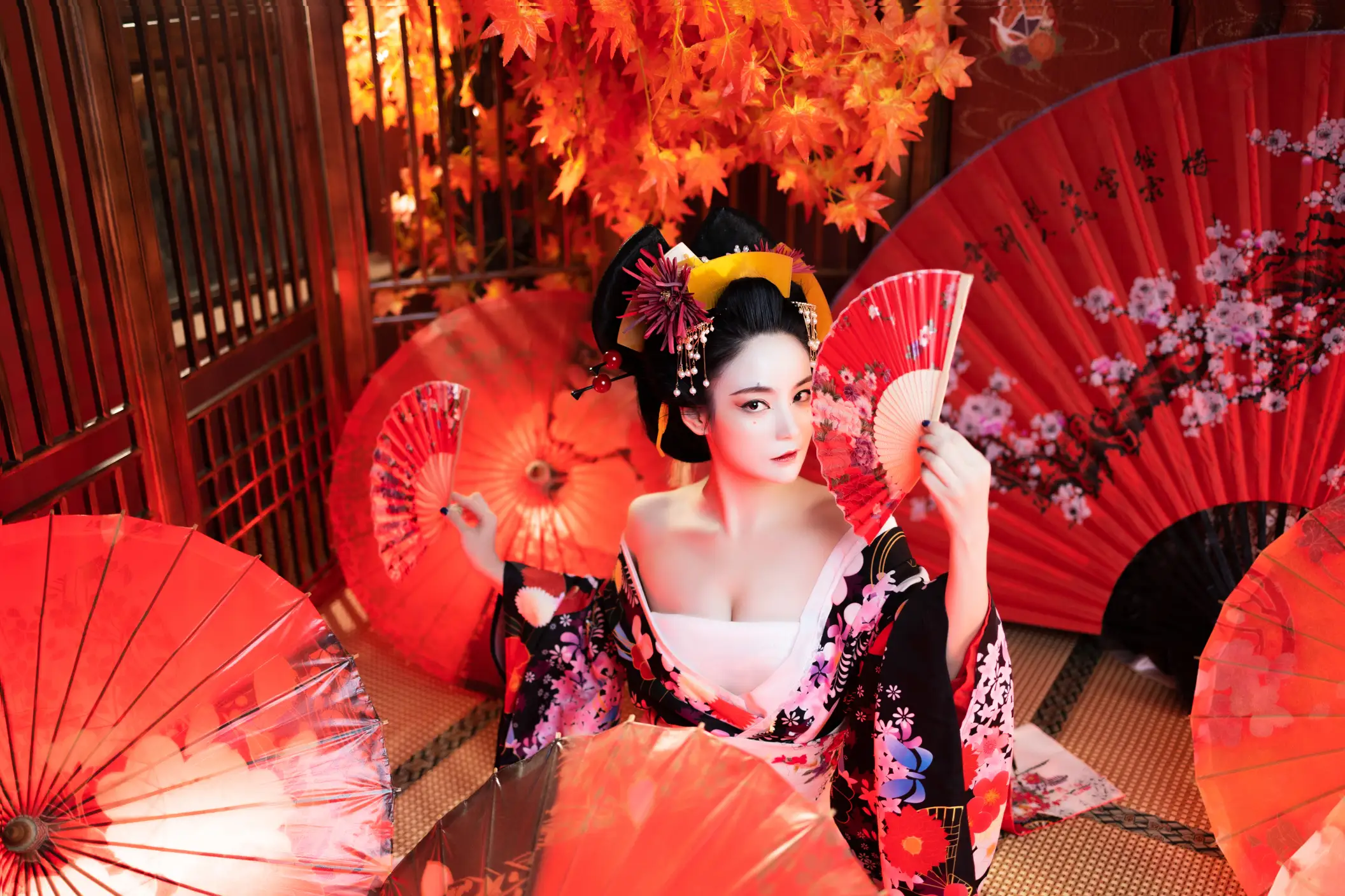 [艺图语] 2022.06.22 Vol.1258 – 扇姬 莫妮卡#[26P]-5