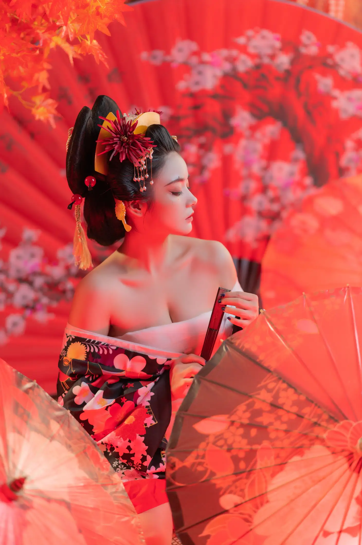 [艺图语] 2022.06.22 Vol.1258 – 扇姬 莫妮卡#[26P]-1