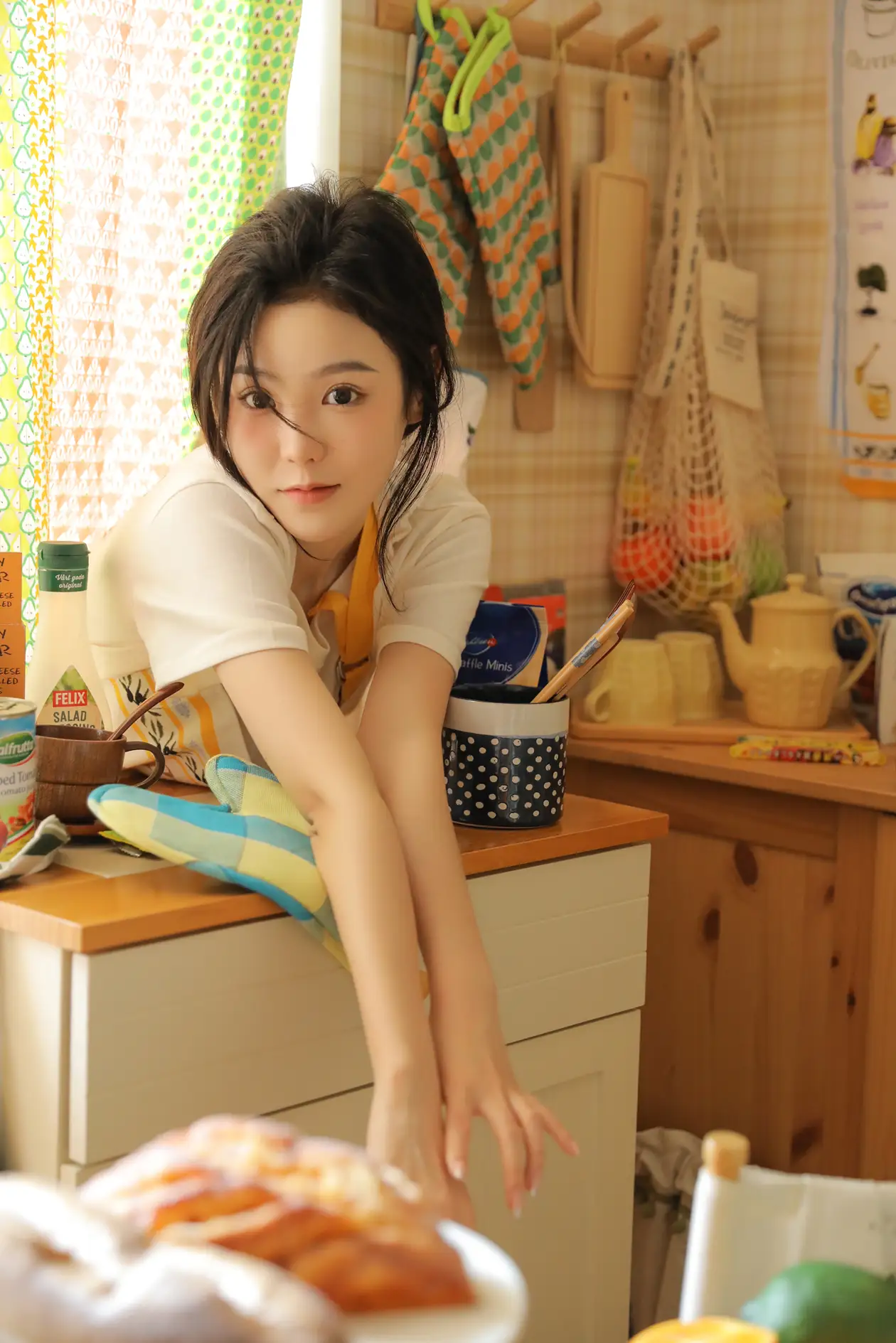 [艺图语] 2022.07.07 Vol.1403 – 橙味小厨娘 苡萱mua#[43P]-4