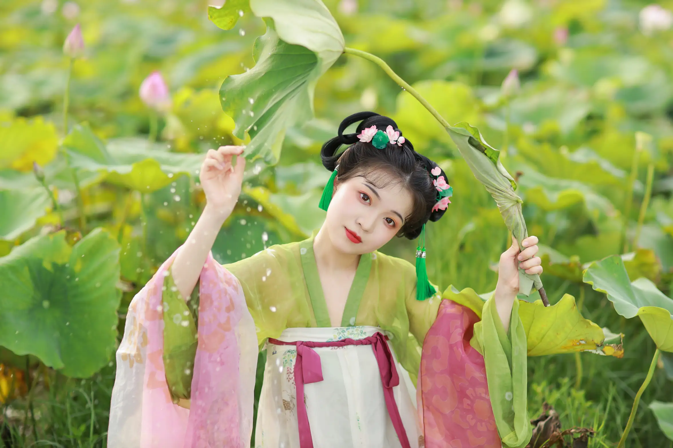 [艺图语] 2022.08.03 Vol.1614 – 荷花少女 我超白_#[30P]-10