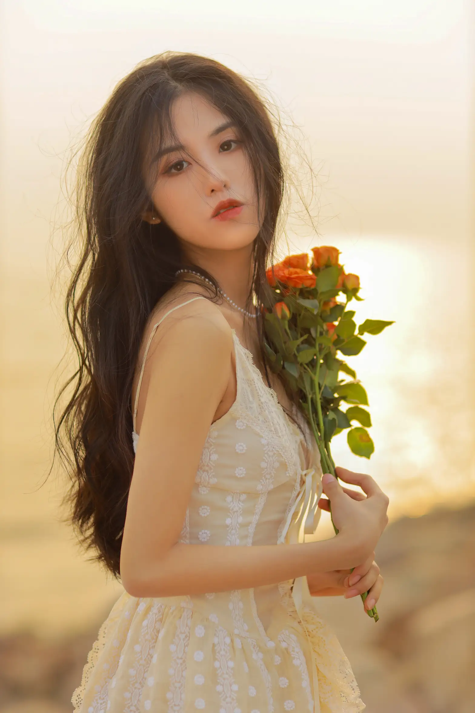 [艺图语] 2022.08.08 Vol.1655 – 她与落日 沐槿cutie#[25P]-3