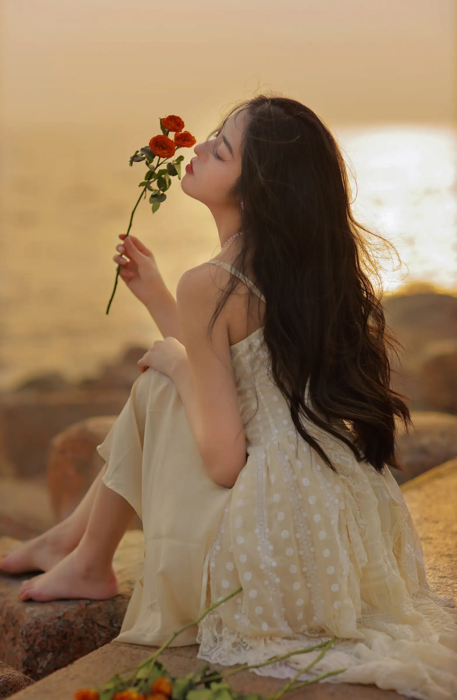 [艺图语] 2022.08.08 Vol.1655 – 她与落日 沐槿cutie#[25P]-4