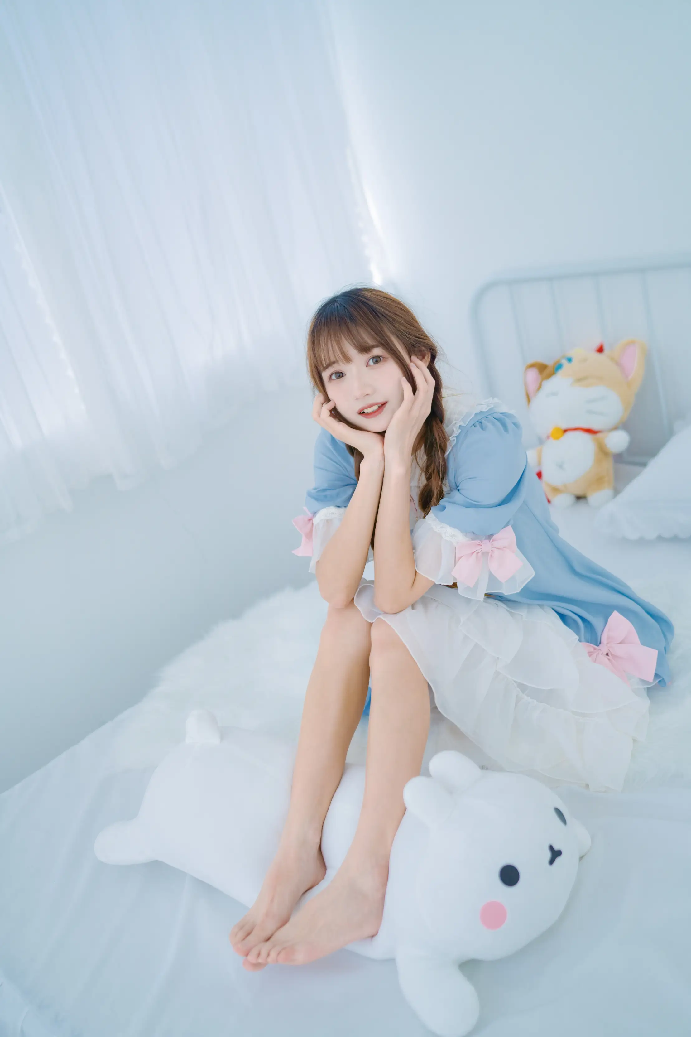 [艺图语] 2022.08.13 Vol.1691 – 纯白色可爱 兔子Zzz不吃胡萝卜#[32P]-5