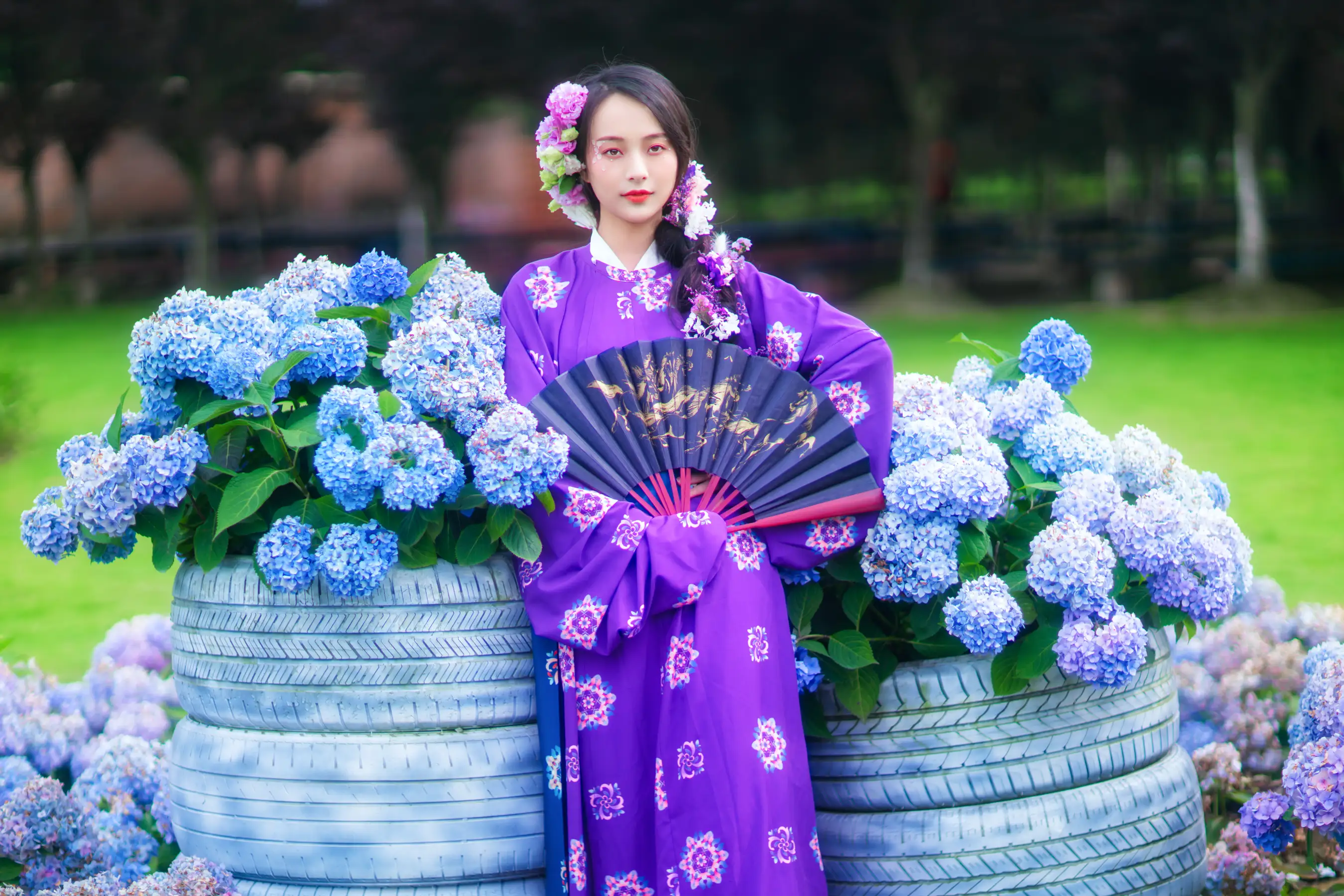 [艺图语] 2022.01.04 Vol.590 – 紫色初摄影夏 欢欢#[35P]-5