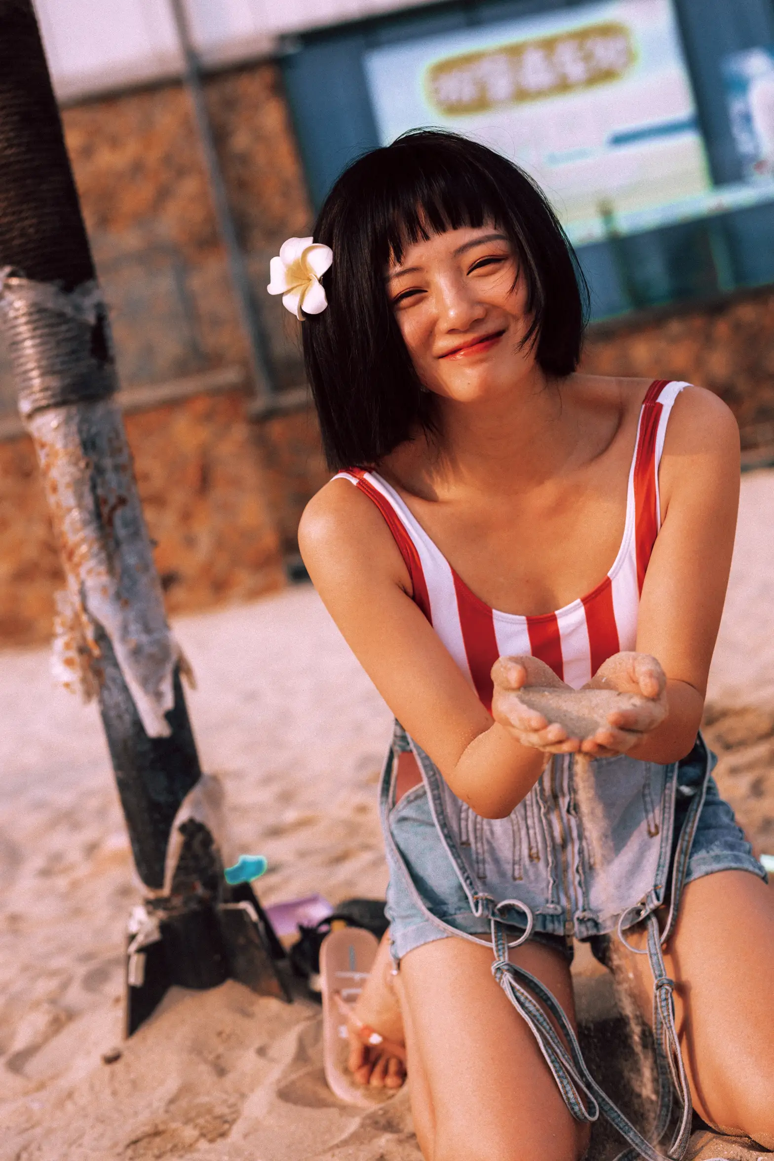 [艺图语] 2021.11.24 Vol.467 – 红色沙滩少女 黎美汐#[42P]-4