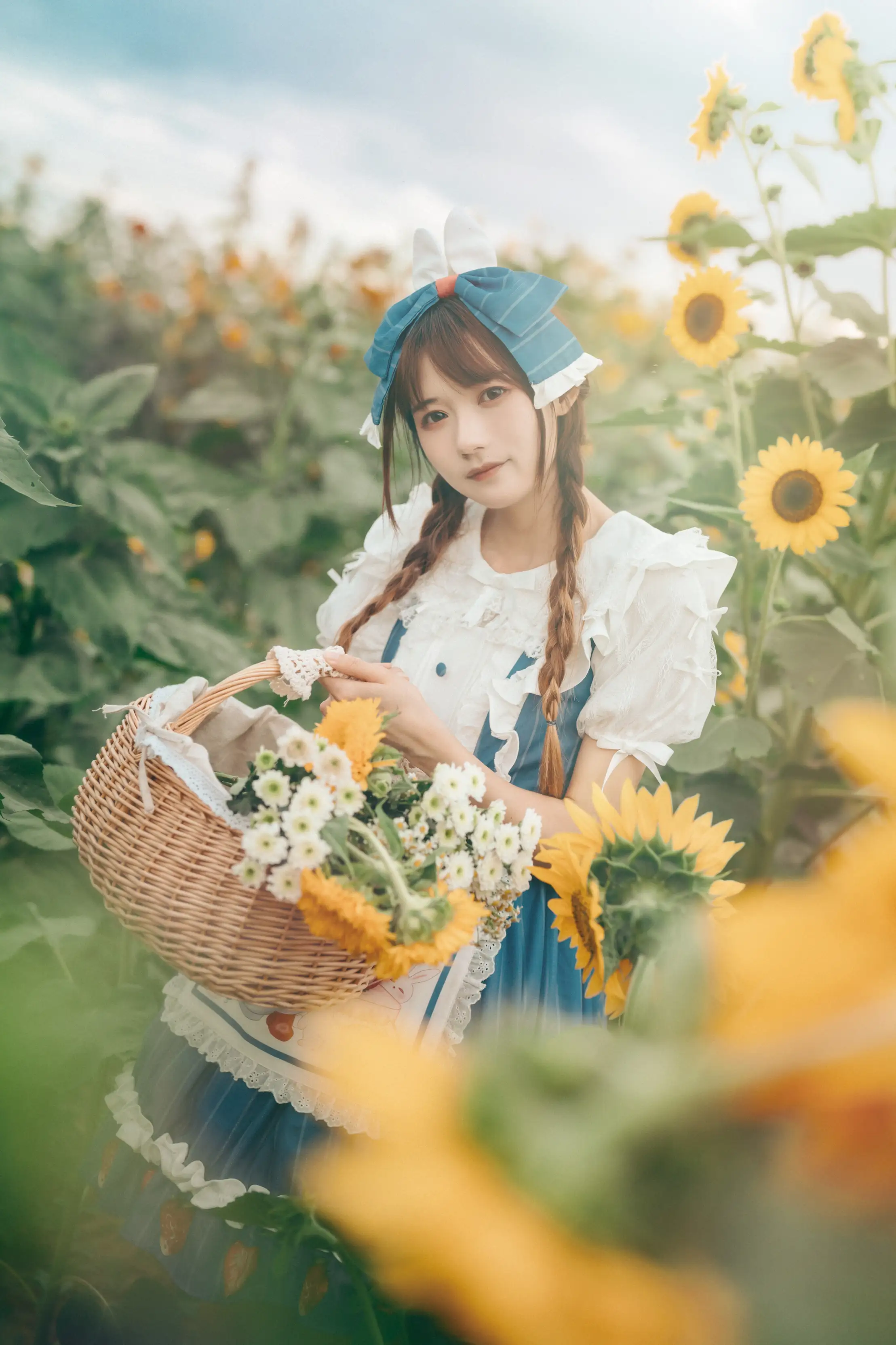 [艺图语] 2022.07.18 Vol.1515 – 甜甜向日葵女孩 兔子Zzz不吃胡萝卜#[32P]-4