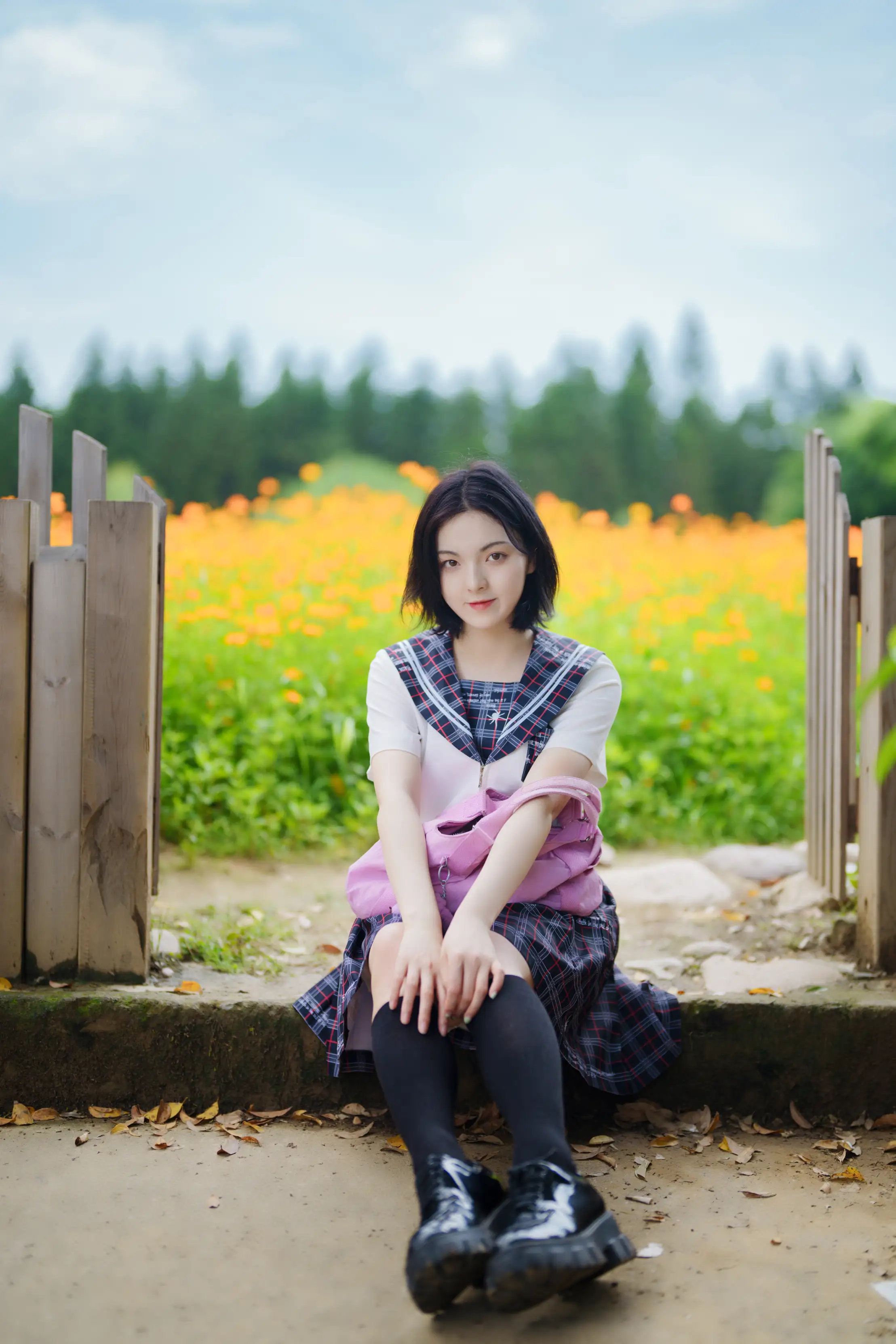 [艺图语] 2021.11.12 Vol.441 – 花田里的JK少女 dudu#[51P]-5