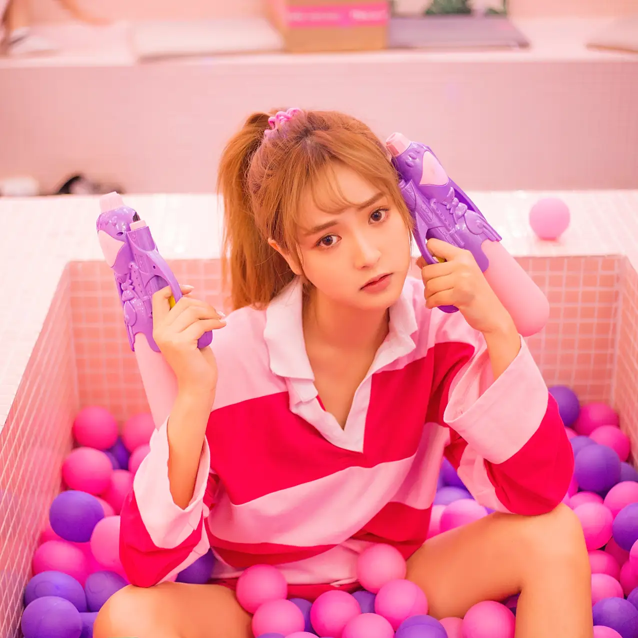 [艺图语] 2022.06.22 Vol.1253 – 粉色少女心 窦鹤鑫#[21P]-10
