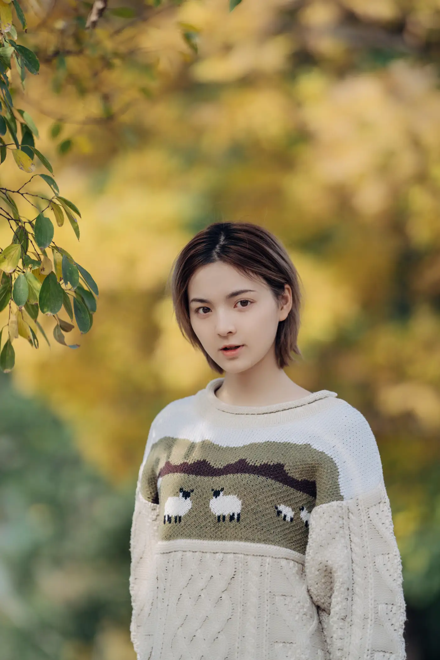 [艺图语] 2022.01.25 Vol.706 – 暖冬银杏，18岁的素颜女孩 dudu#[35P]-9