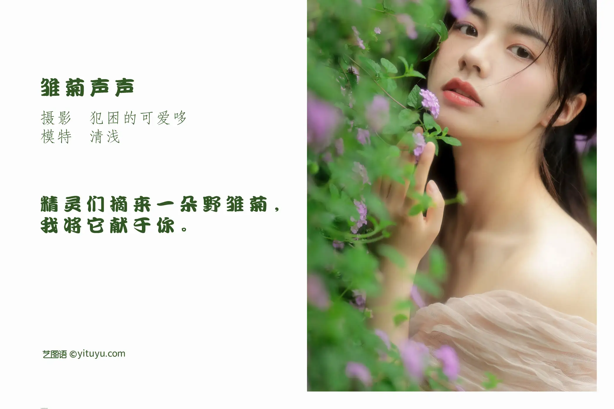 [艺图语] 2022.05.25 Vol.0978 – 雏菊声声 清浅IIL#[25P]-2
