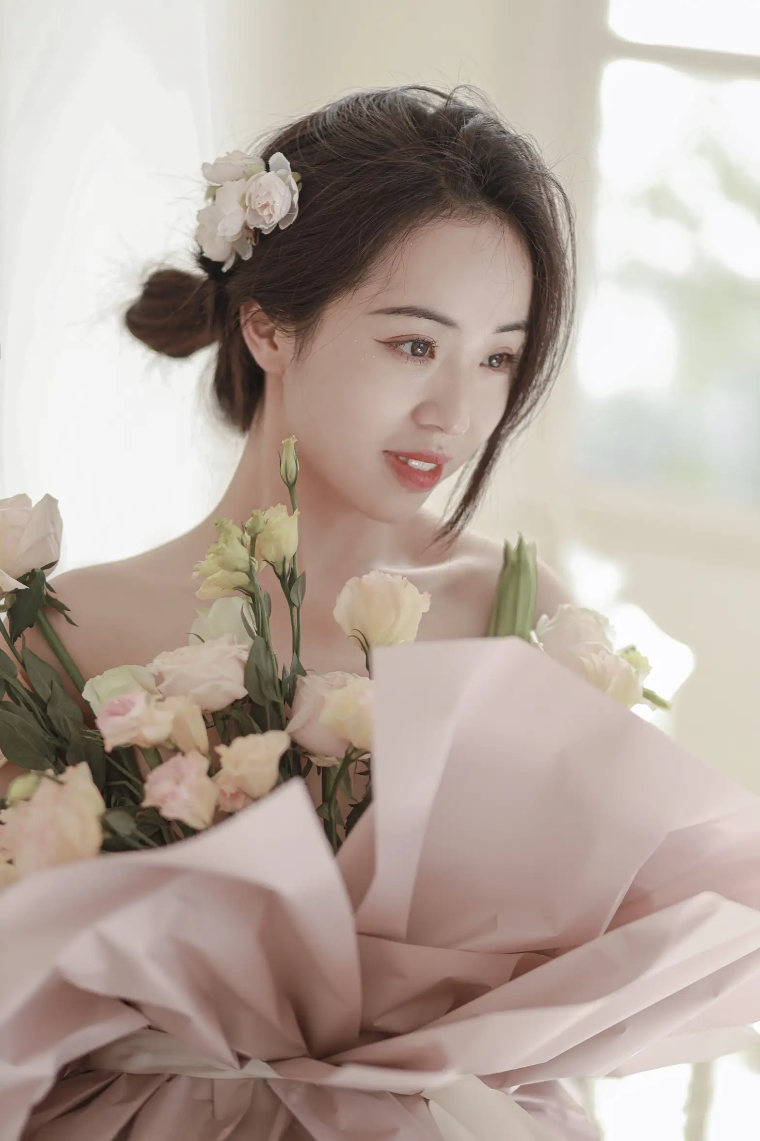 [艺图语] 2022.07.02 Vol.1353 – 花与少女 小朱#[36P]-10