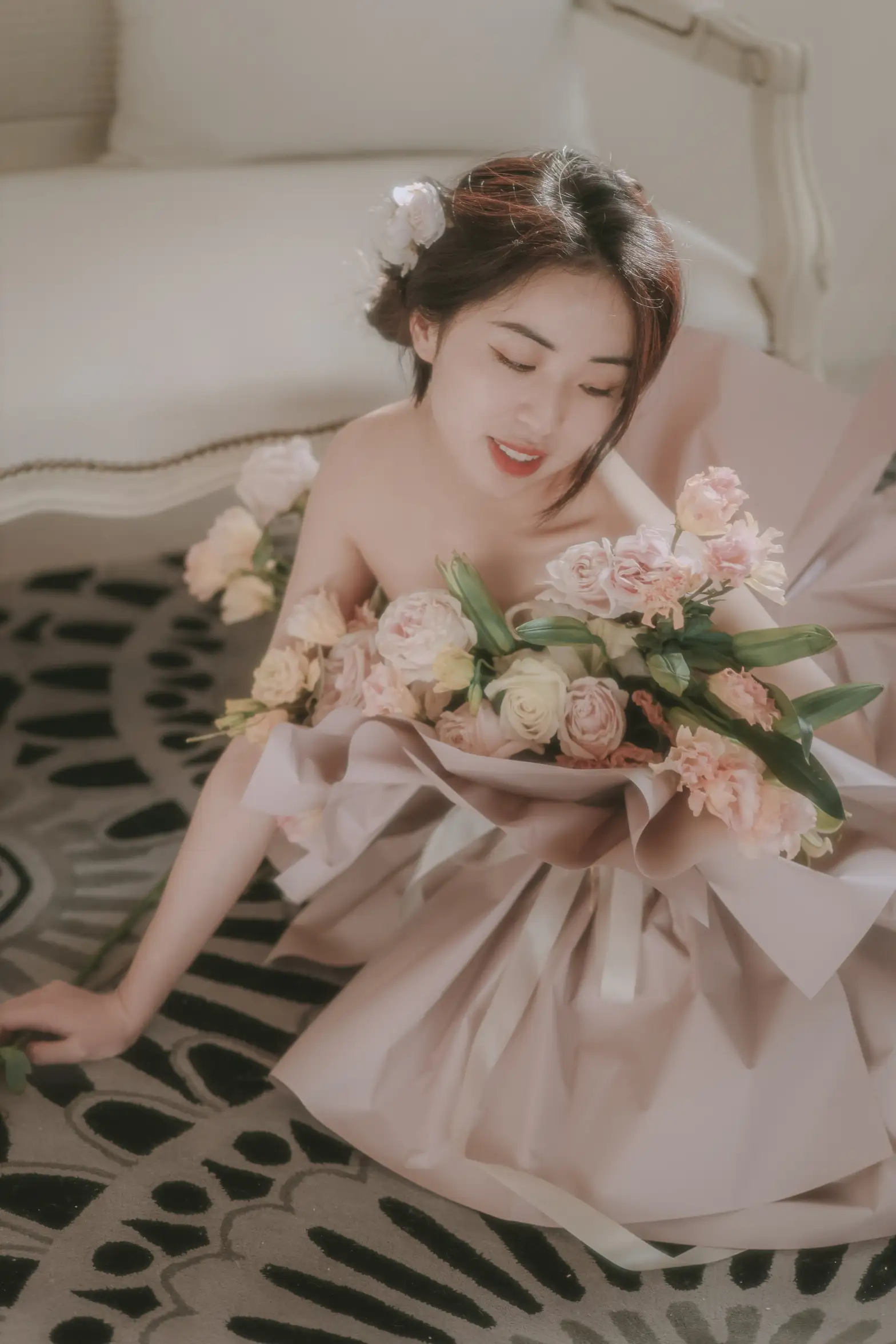[艺图语] 2022.07.02 Vol.1353 – 花与少女 小朱#[36P]-5