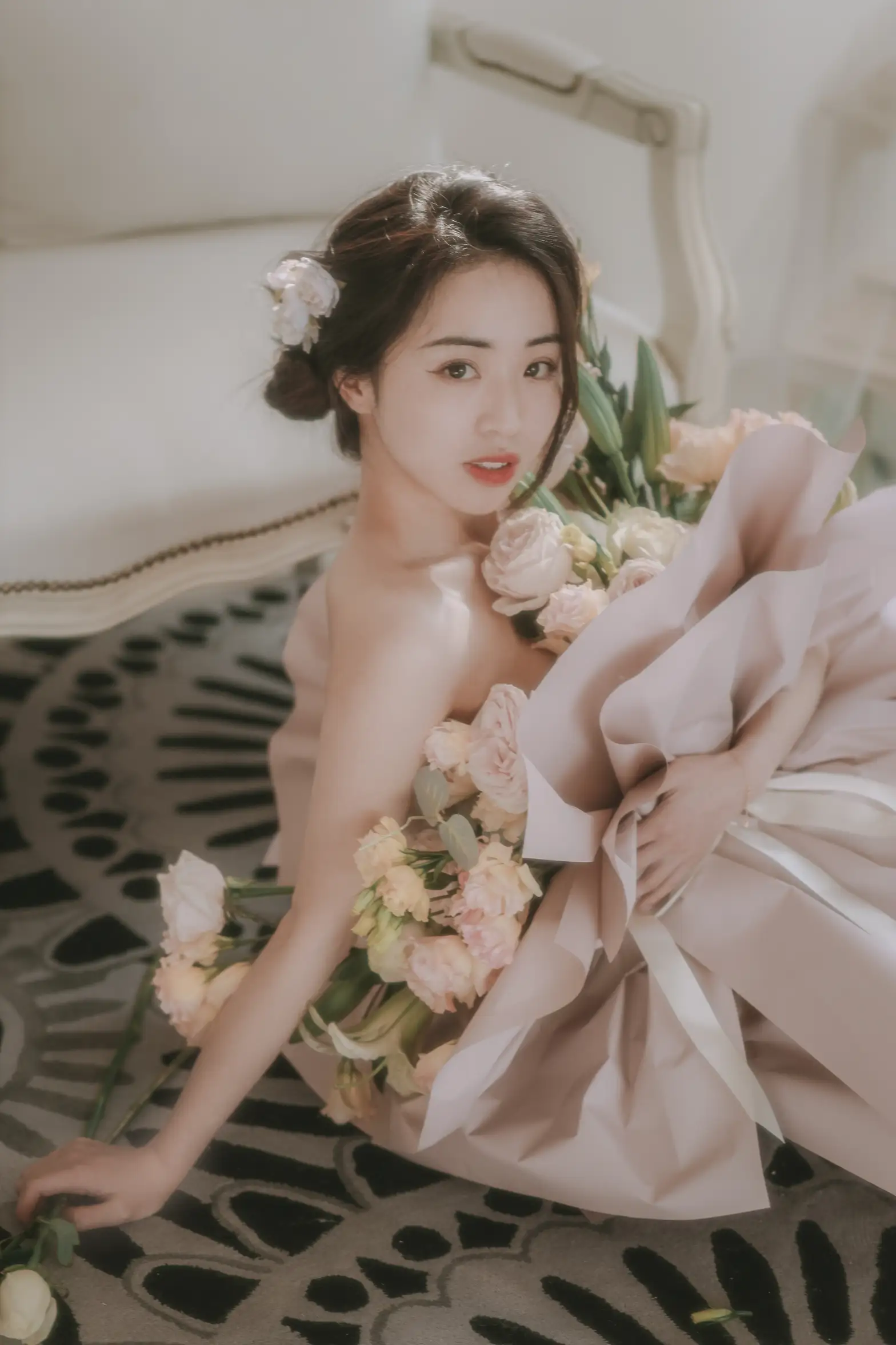 [艺图语] 2022.07.02 Vol.1353 – 花与少女 小朱#[36P]-6