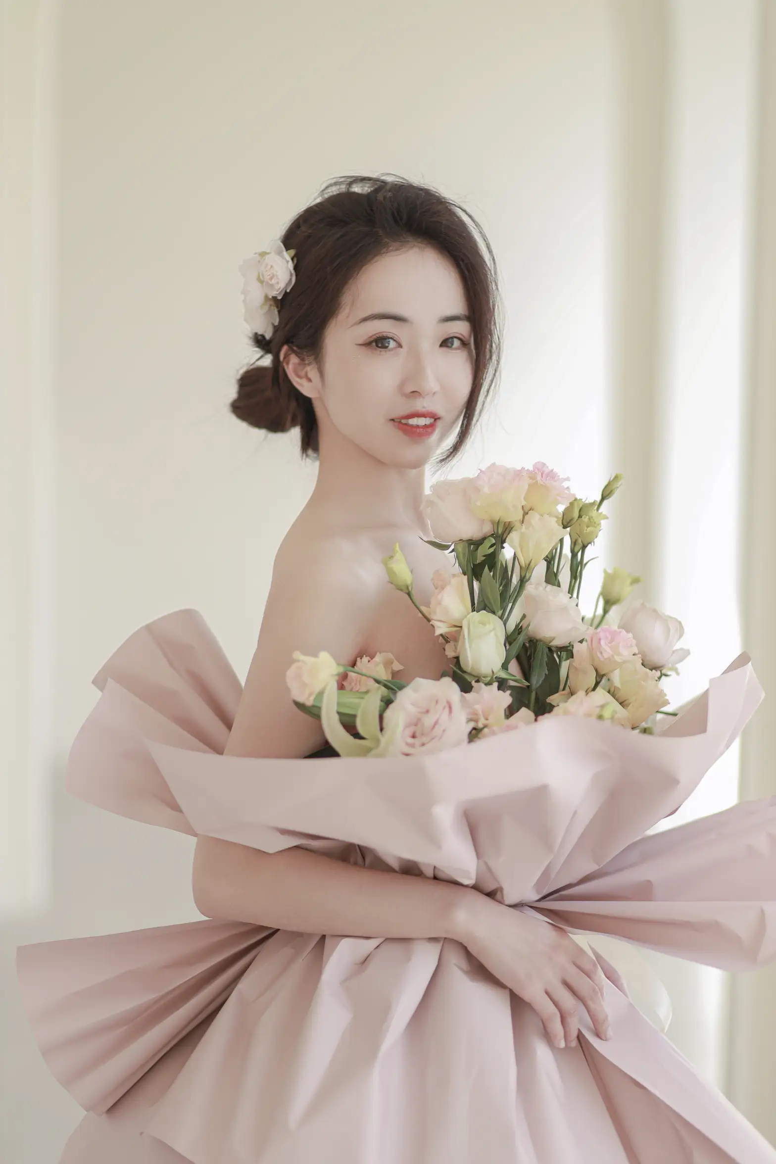[艺图语] 2022.07.02 Vol.1353 – 花与少女 小朱#[36P]-2