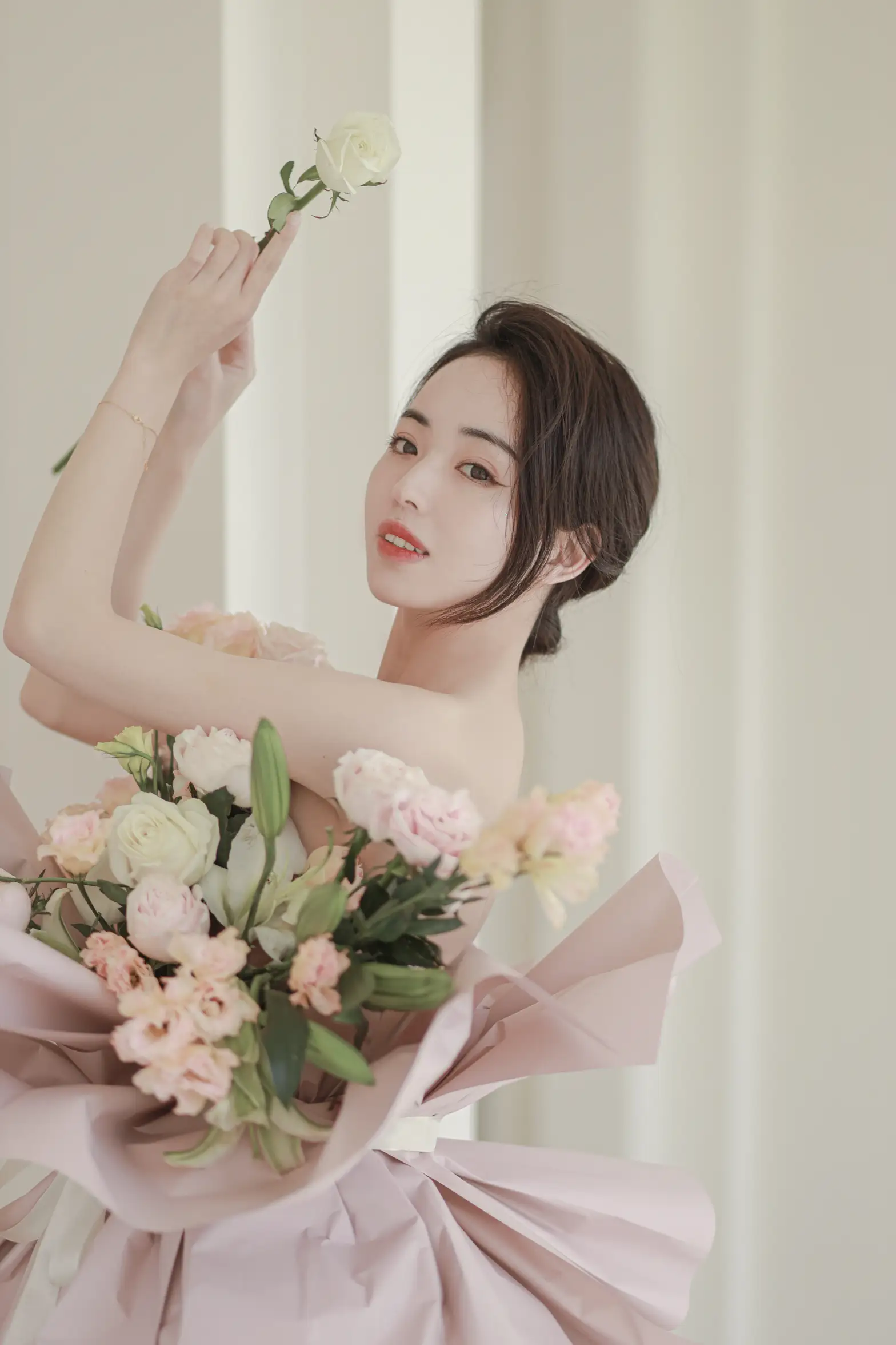 [艺图语] 2022.07.02 Vol.1353 – 花与少女 小朱#[36P]-4