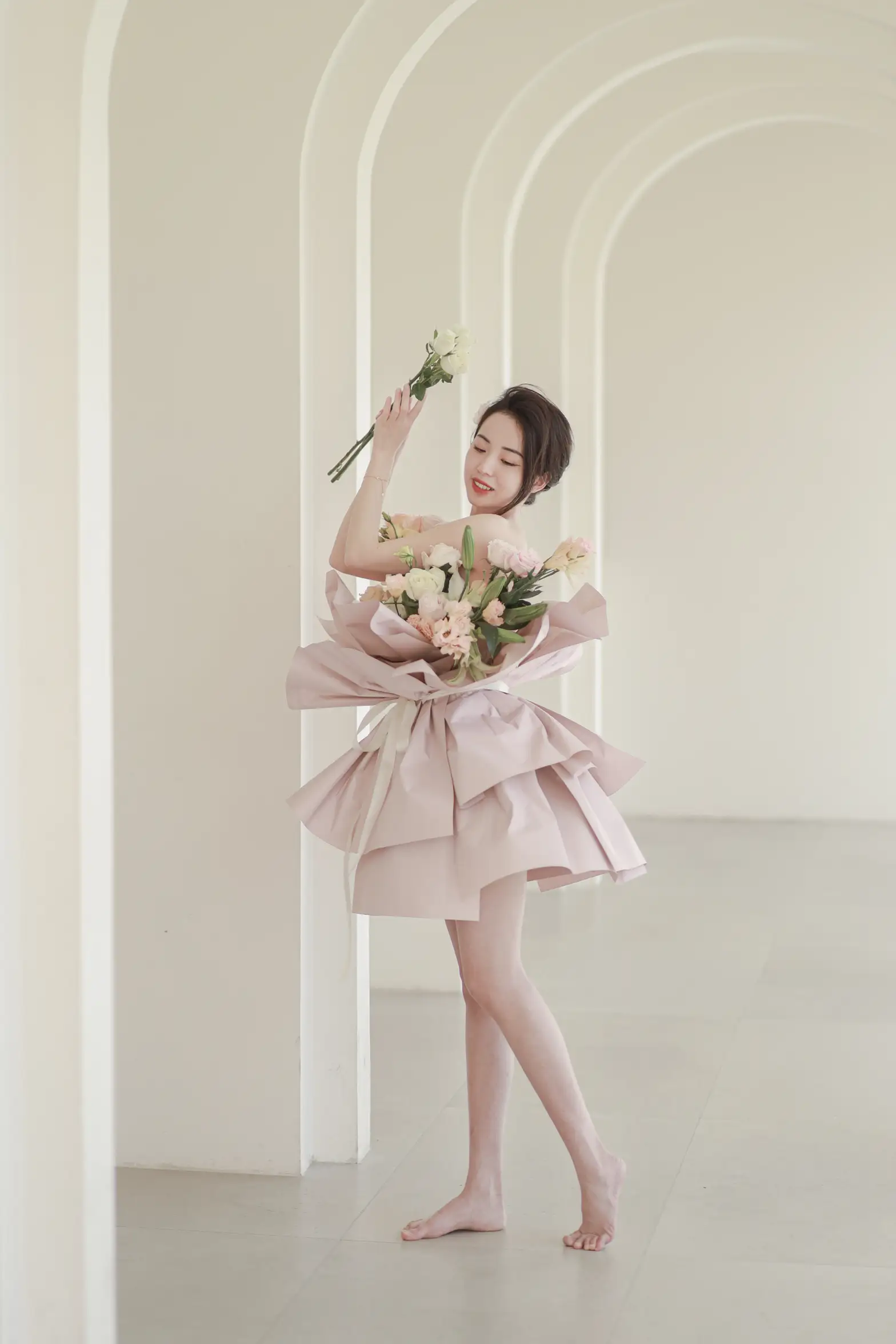 [艺图语] 2022.07.02 Vol.1353 – 花与少女 小朱#[36P]-5