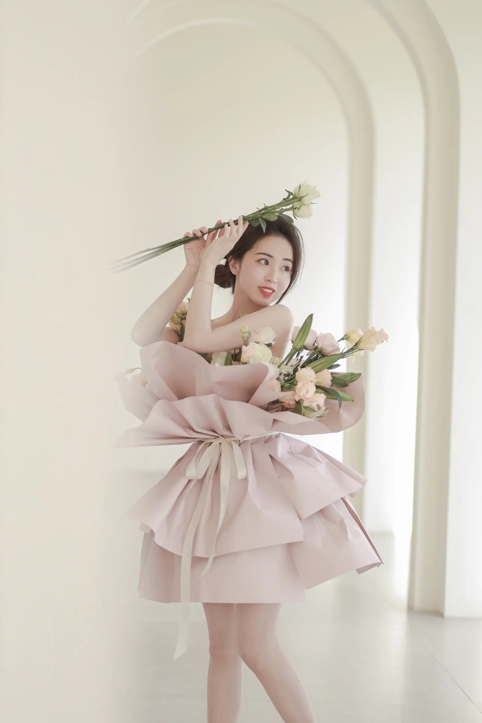 [艺图语] 2022.07.02 Vol.1353 – 花与少女 小朱#[36P]-6