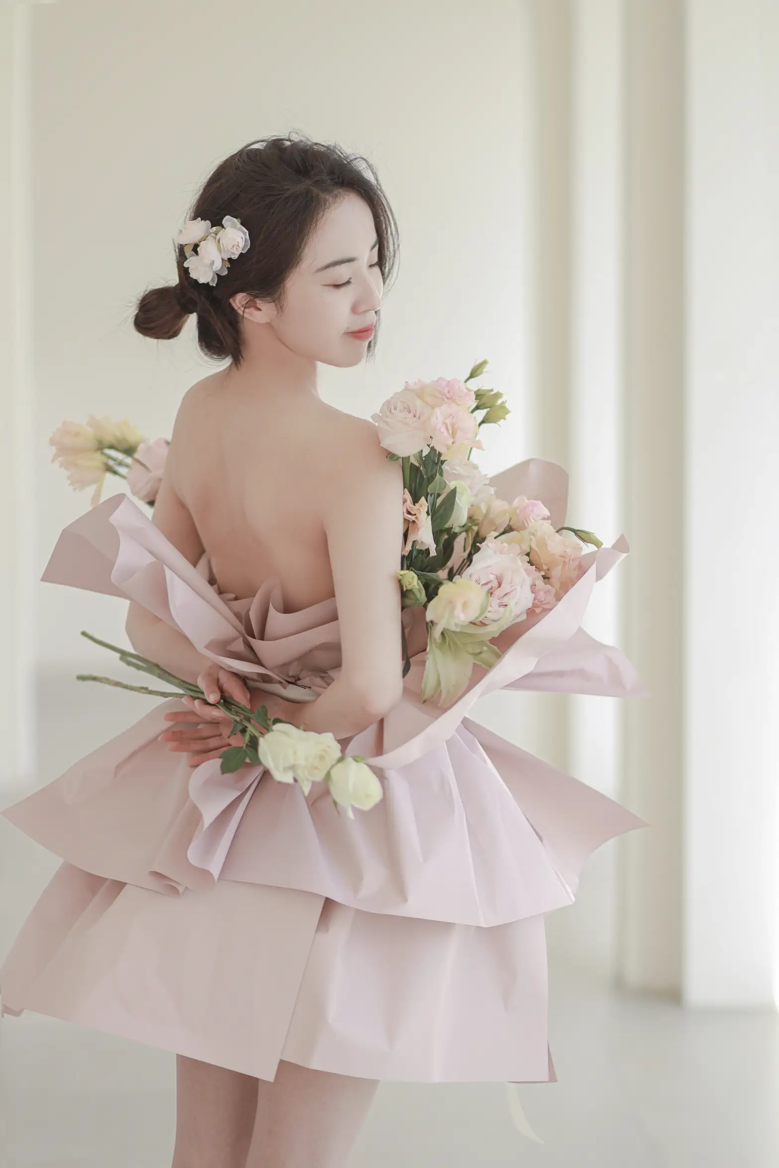 [艺图语] 2022.07.02 Vol.1353 – 花与少女 小朱#[36P]-4