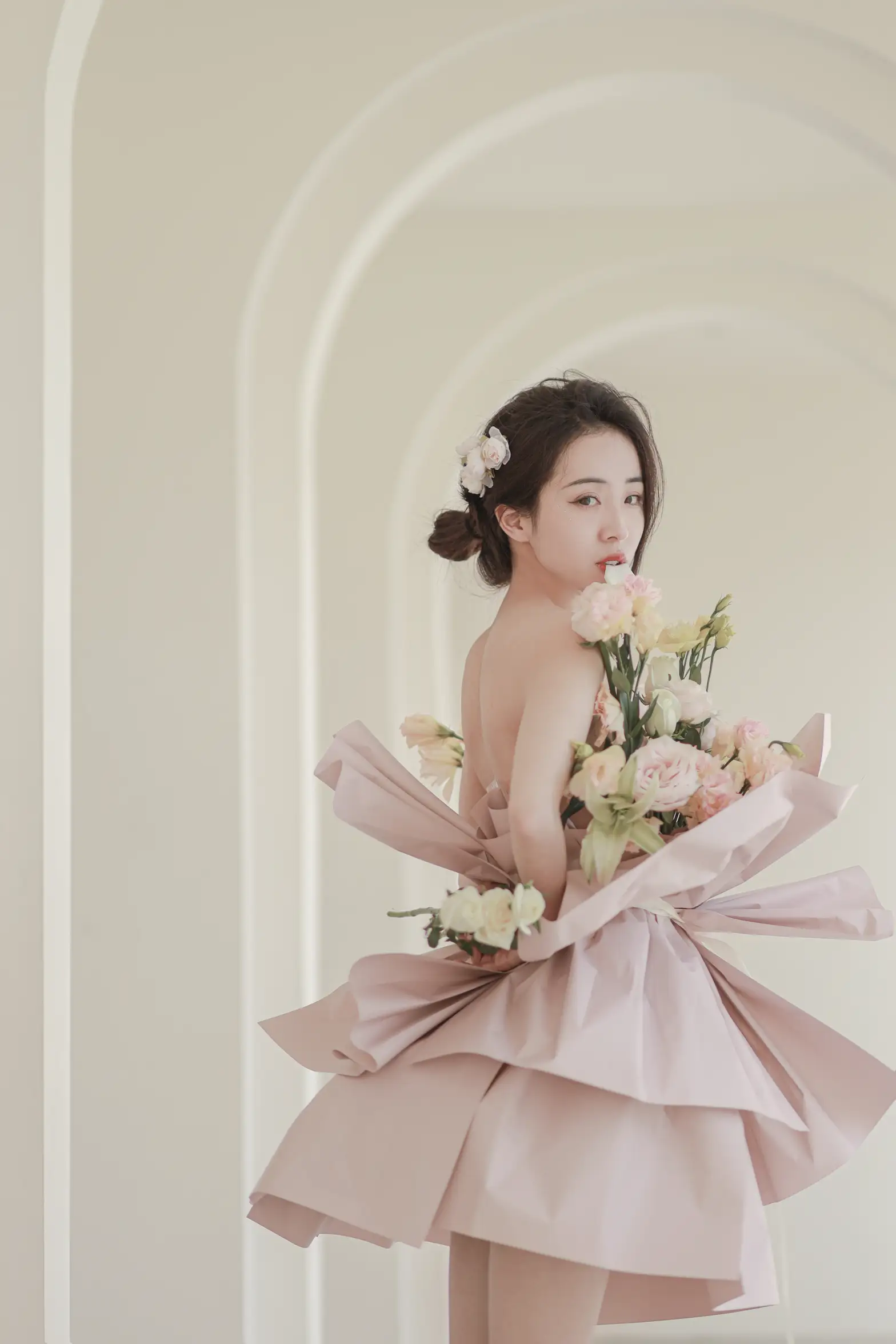 [艺图语] 2022.07.02 Vol.1353 – 花与少女 小朱#[36P]-7