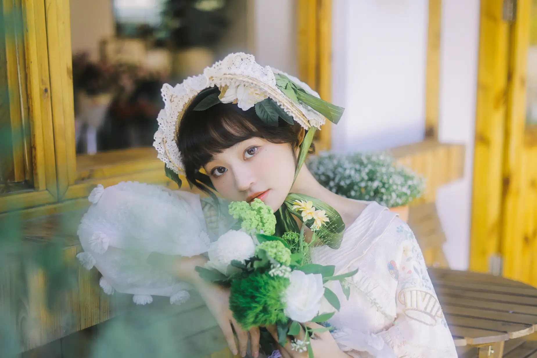 [艺图语] 2022.07.18 Vol.1512 – 花房少女 双耳ZiCe#[40P]-9