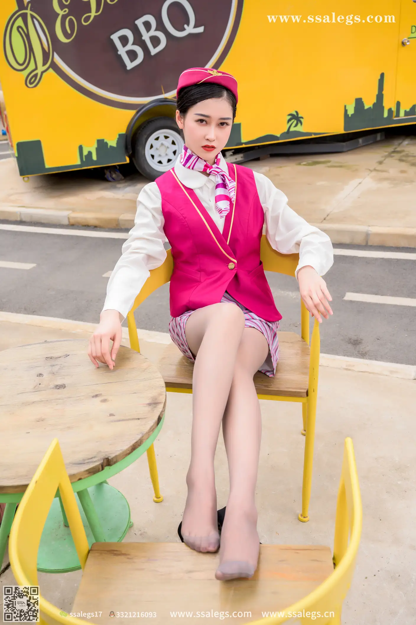 [Mzsock] NO.436 Her stewardess dream (below) silk club#[127P]-31