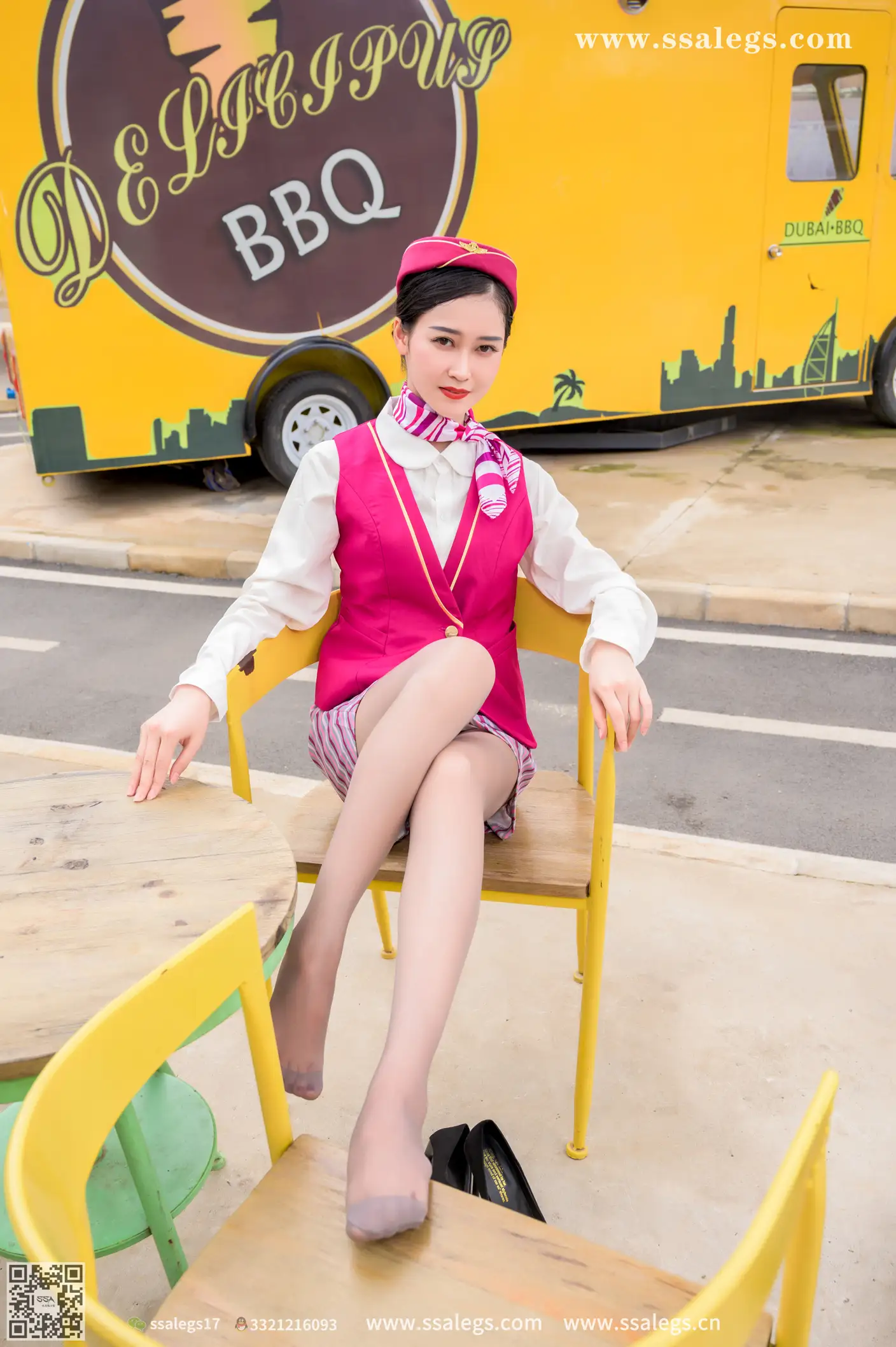 [Mzsock] NO.436 Her stewardess dream (below) silk club#[127P]-44