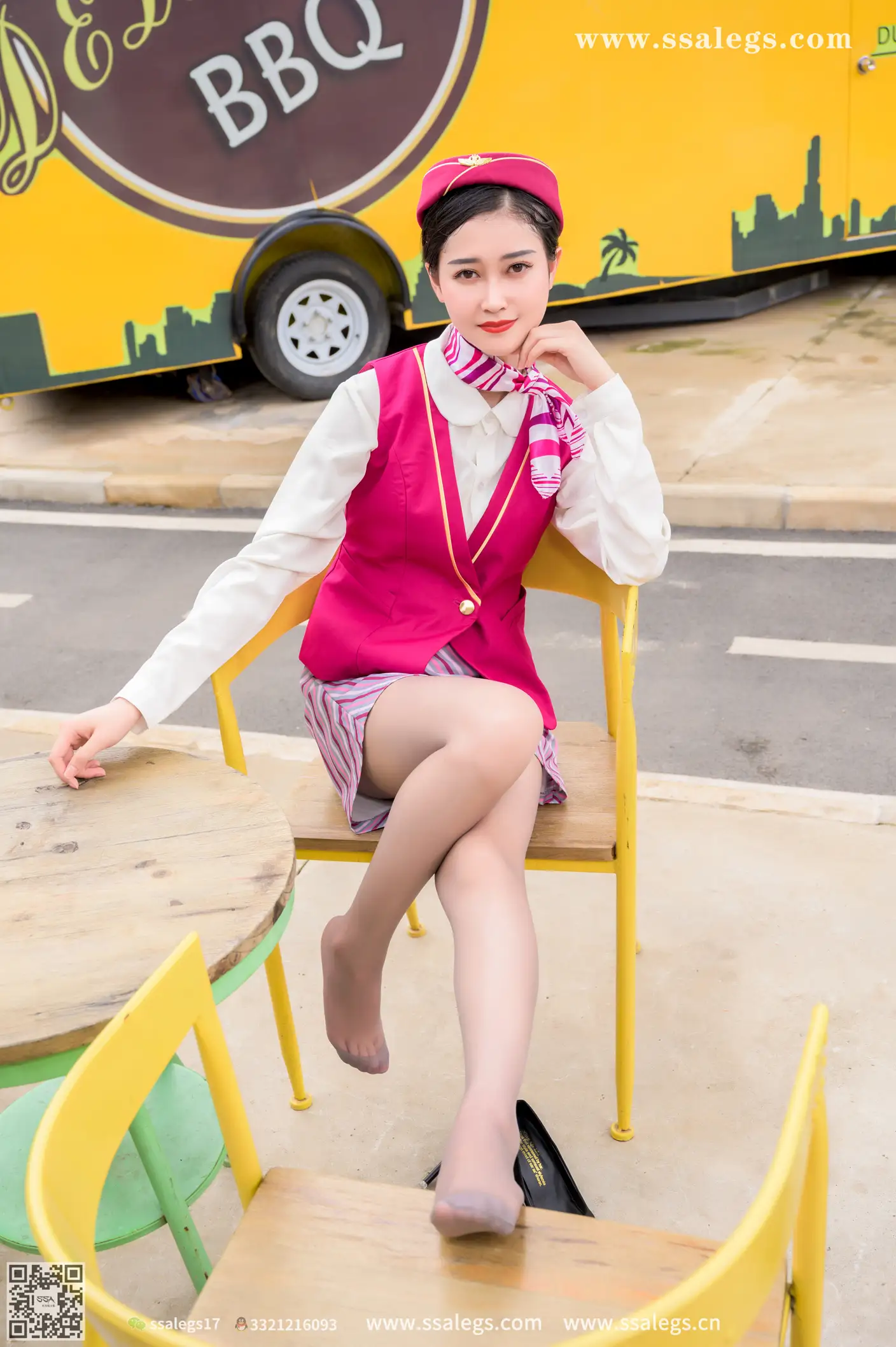 [Mzsock] NO.436 Her stewardess dream (below) silk club#[127P]-46