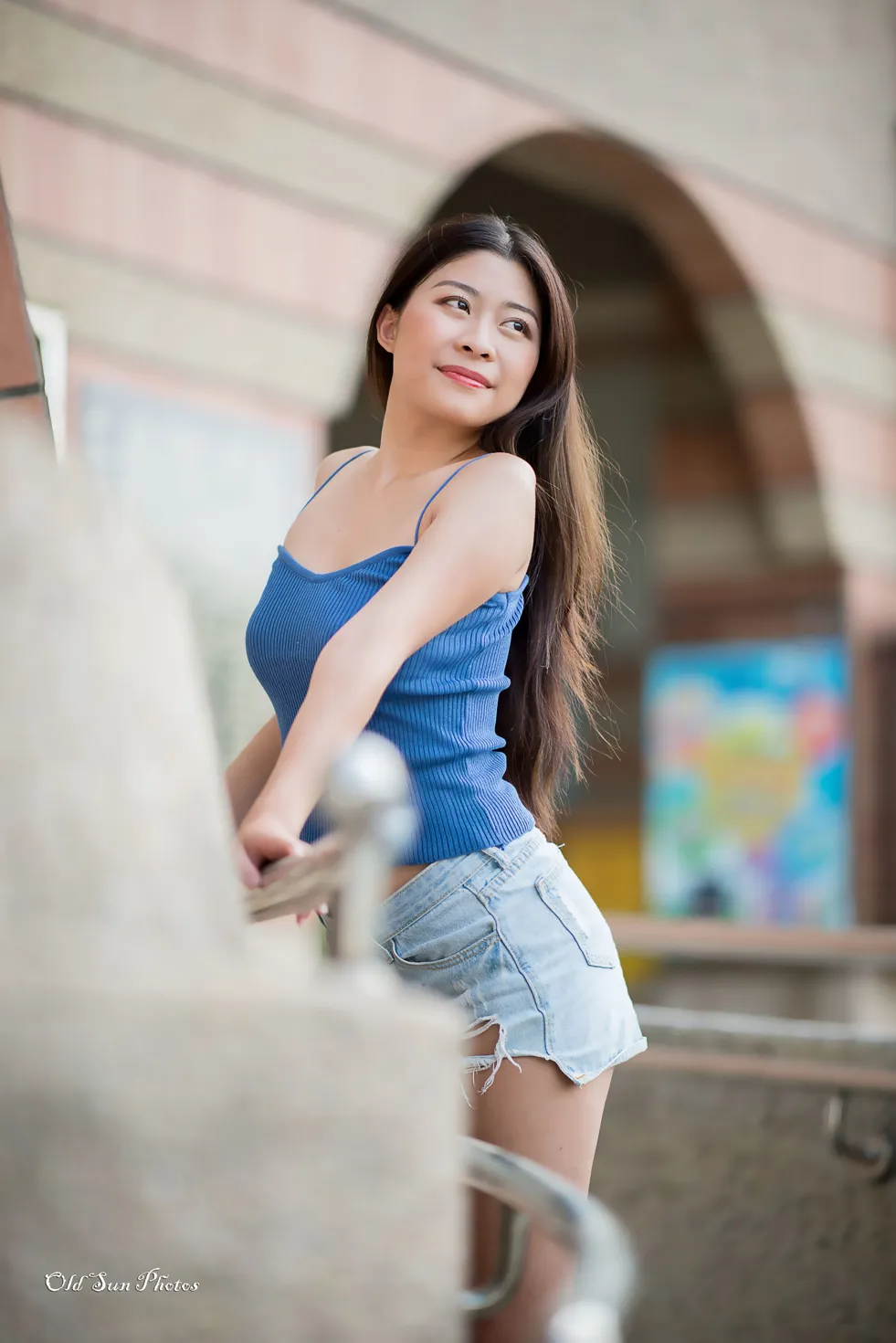 [Mzsock] NO.187 Zhang Zilin denim shorts, high heels and beautiful legs street photography#[66P]-37