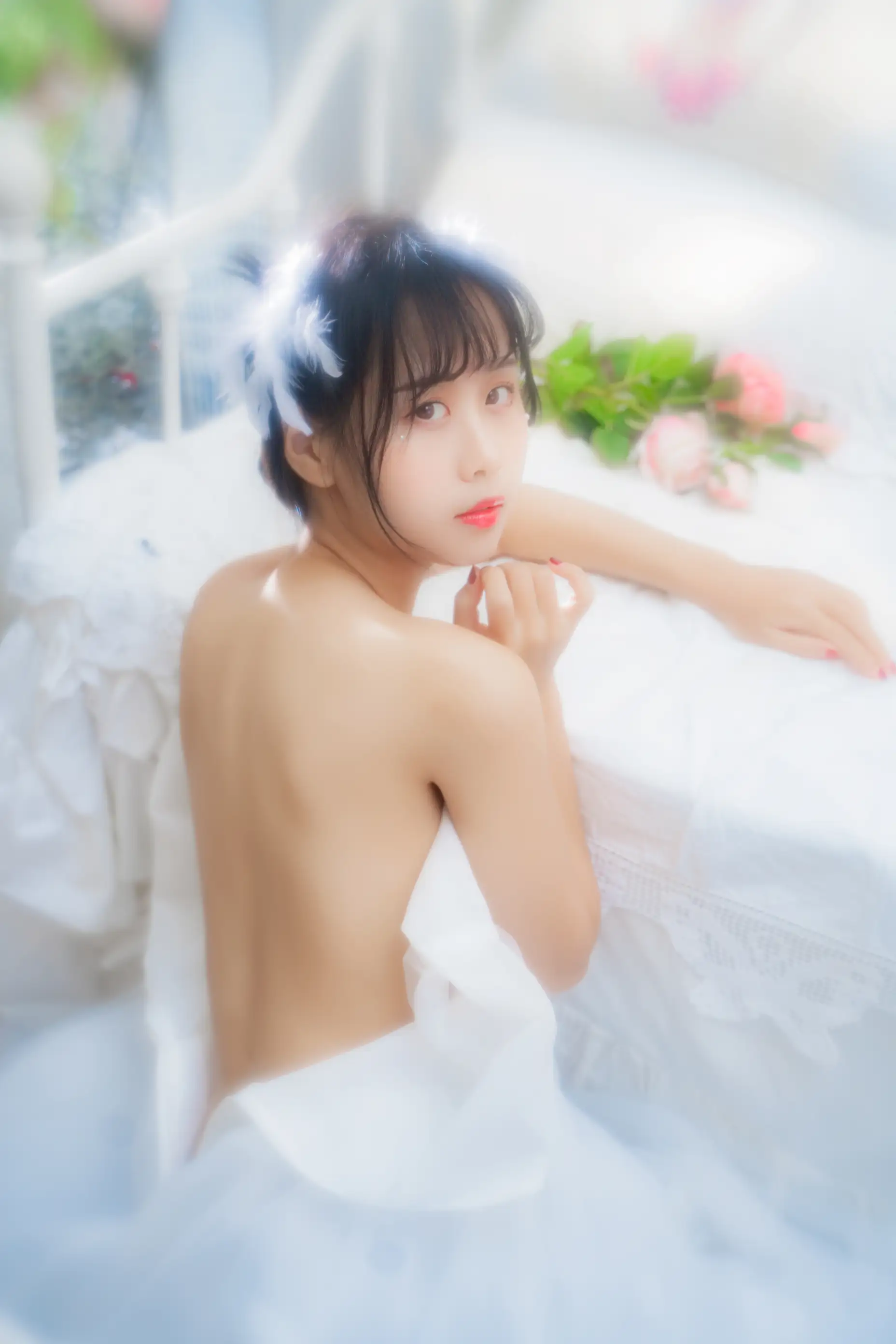 [YITUYU] 2022.05.28 Vol.1008 – Pure White Flower Marriage bud o0#[33P]-9