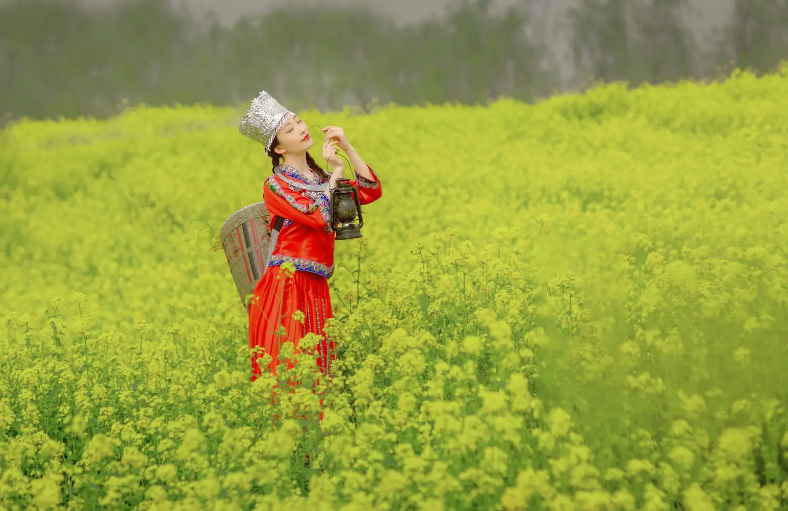 [YITUYU] 2021.11.09 Vol.432 – Rapeseed flowers bloom As one wishes#[33P]-1